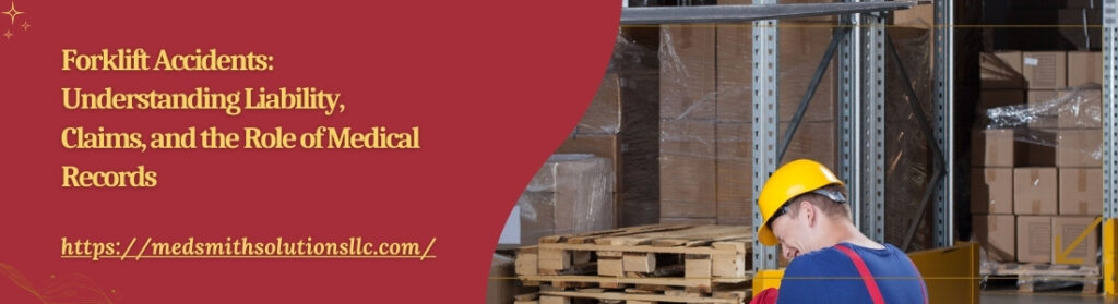 Forklift Accidents: Understanding Liability, Claims, and the Role of Medical Records Forklift Accidents Understanding Liability, Claims, and the Role of Medical Records