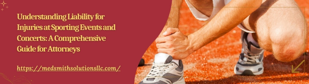 Understanding Liability for Injuries at Sporting Events and Concerts: A Comprehensive Guide for Attorneys Understanding Liability for Injuries at Sporting Events and Concerts A Comprehensive Guide for Attorneys
