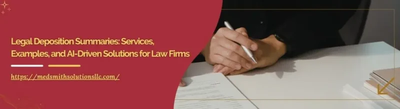 Legal Deposition Summaries: Services, Examples, and AI-Driven Solutions for Law Firms